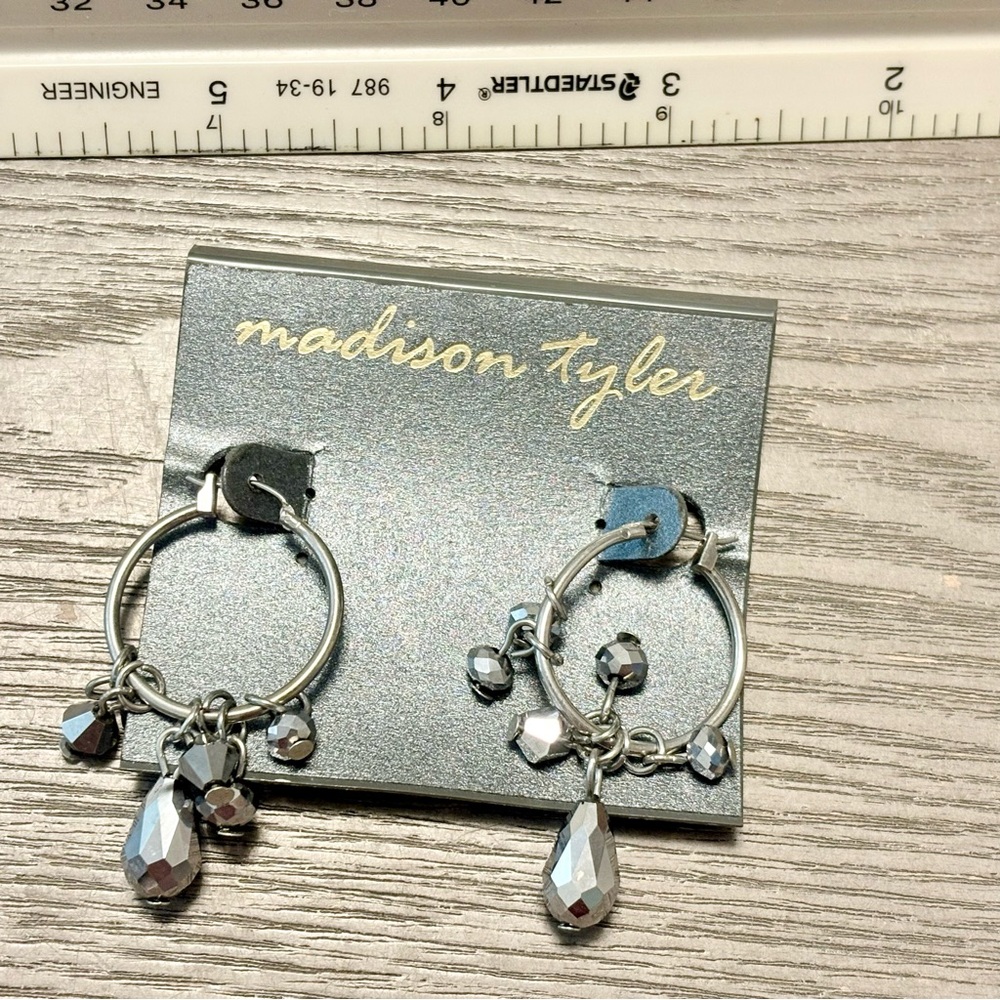 NWT Madison Silver Dangle Earrings